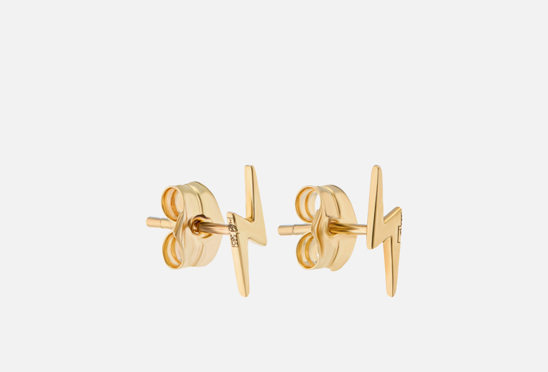 

Серьги золотые BLUSH, Молния 2 шт