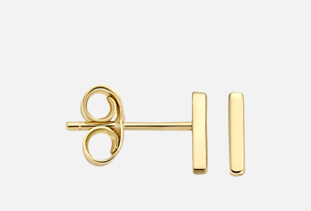 Изображение товара Миниатюрные золотые серьги пусеты Blush цилиндр 14 карат