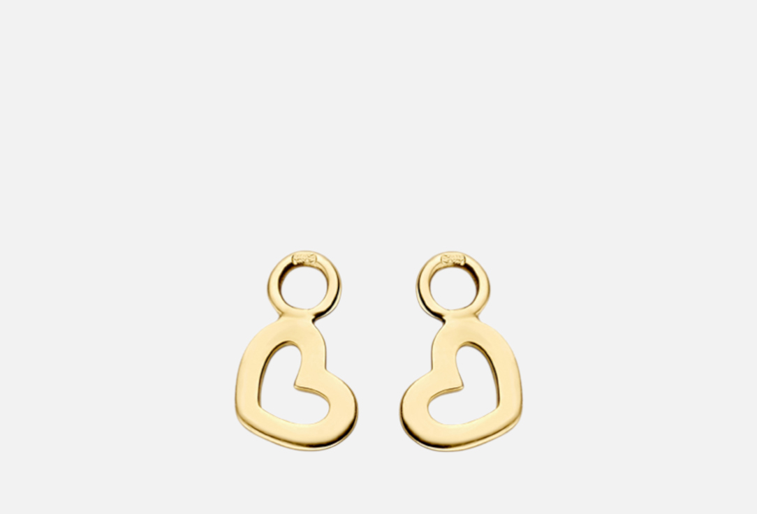 Изображение товара Подвески на серьги золотые Blush в форме сердец 5,8 мм