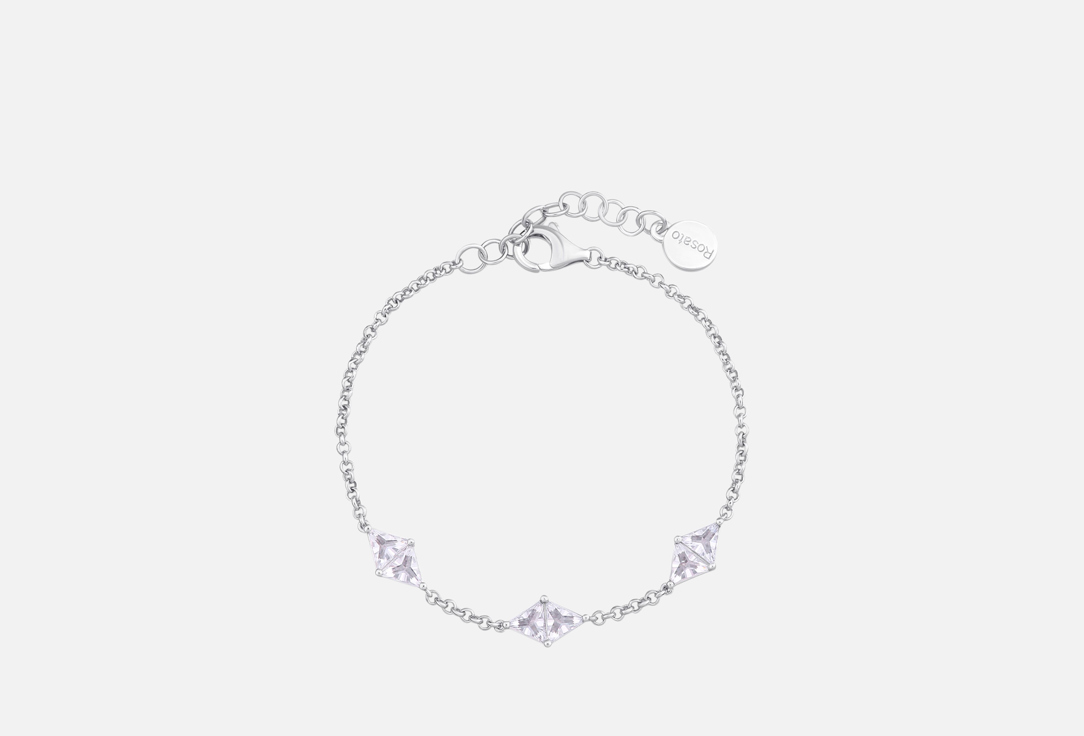 Изображение товара Серебряный браслет с фианитами и покрытием родием Rosato VITTORIA