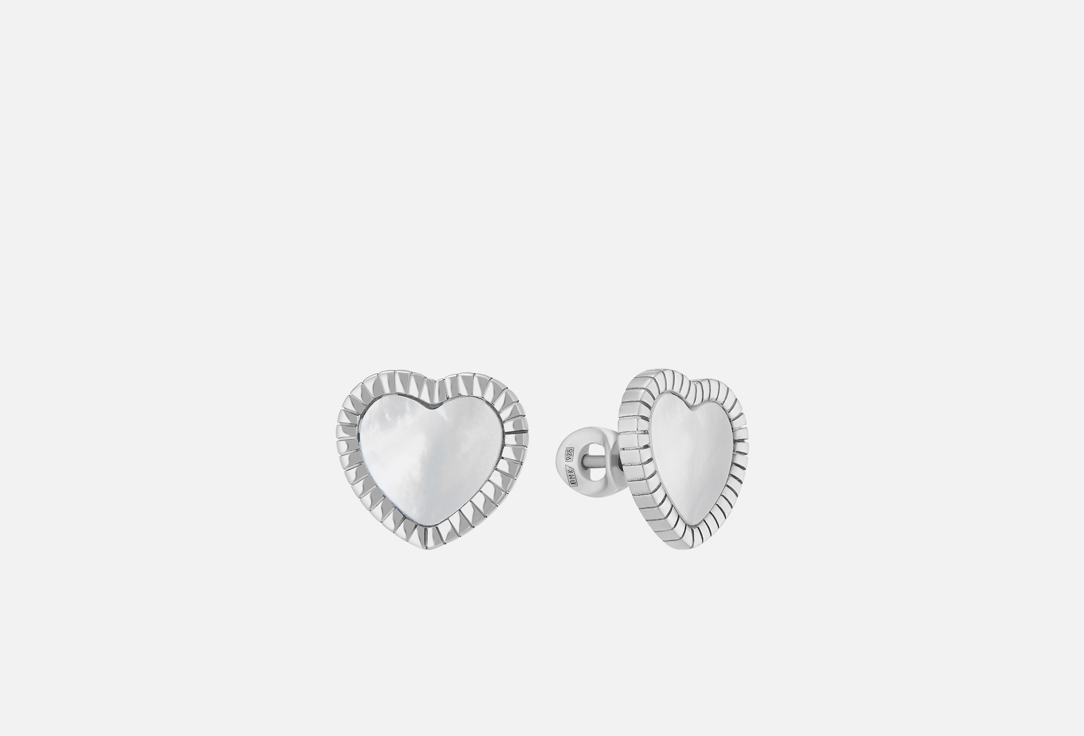 Изображение товара Серьги-пусеты серебряные Pokrovsky сердце