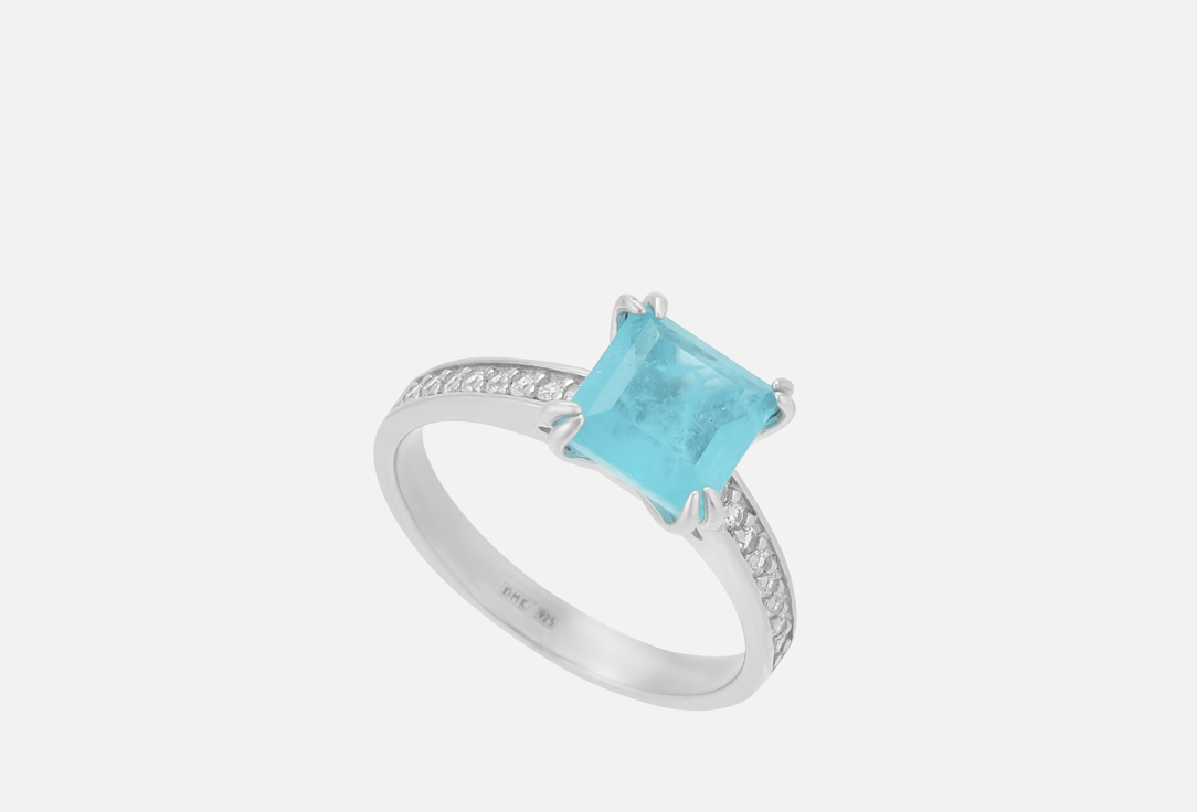 Изображение товара Серебряное кольцо Pokrovsky с горным хрусталём и фианитами для женщин