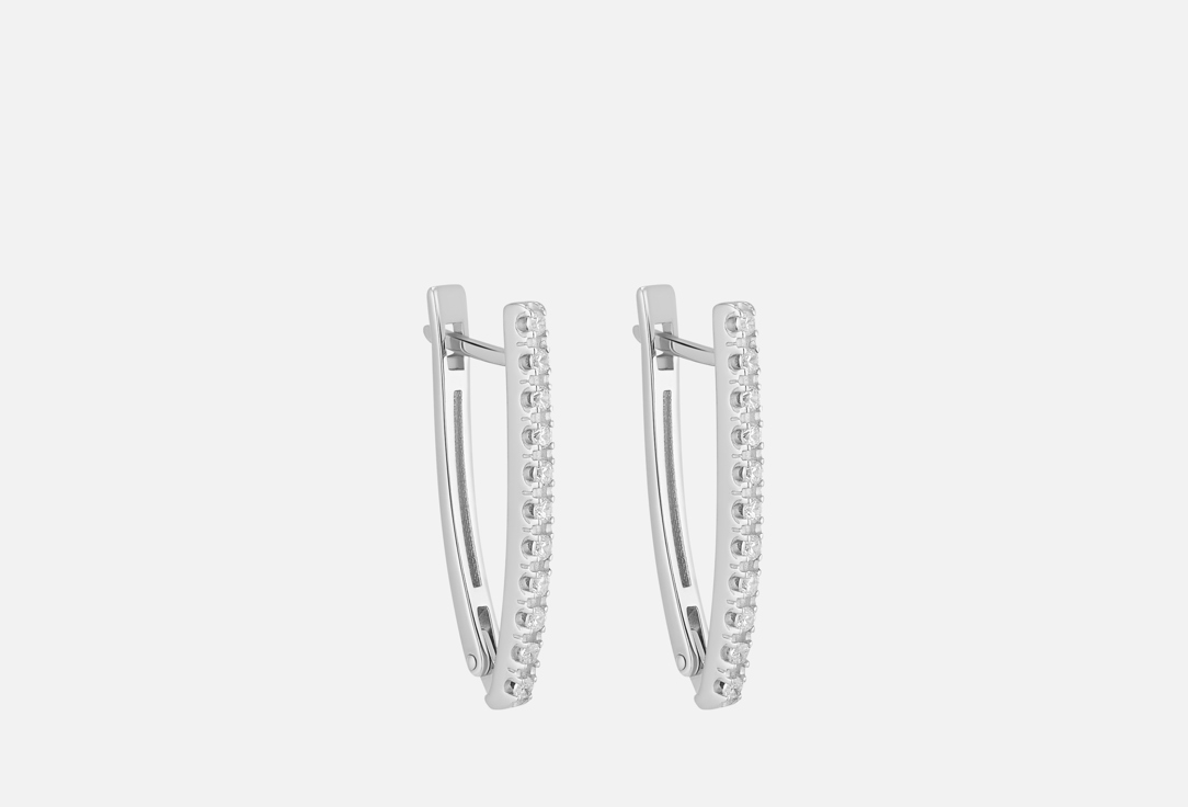 Изображение товара Серебряные серьги Pokrovsky с фианитами для женщин 925 пробы