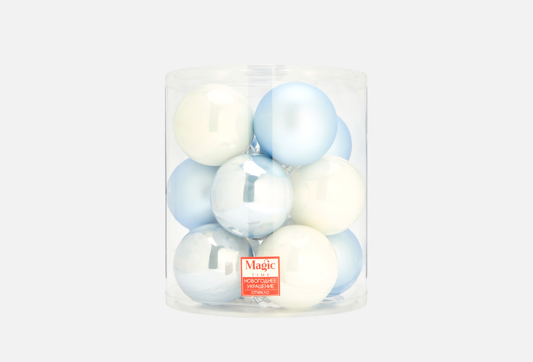 

Набор новогодних подвесных украшений MAGIC TIME, Мультиколор, 8х8х8 см 12 шт