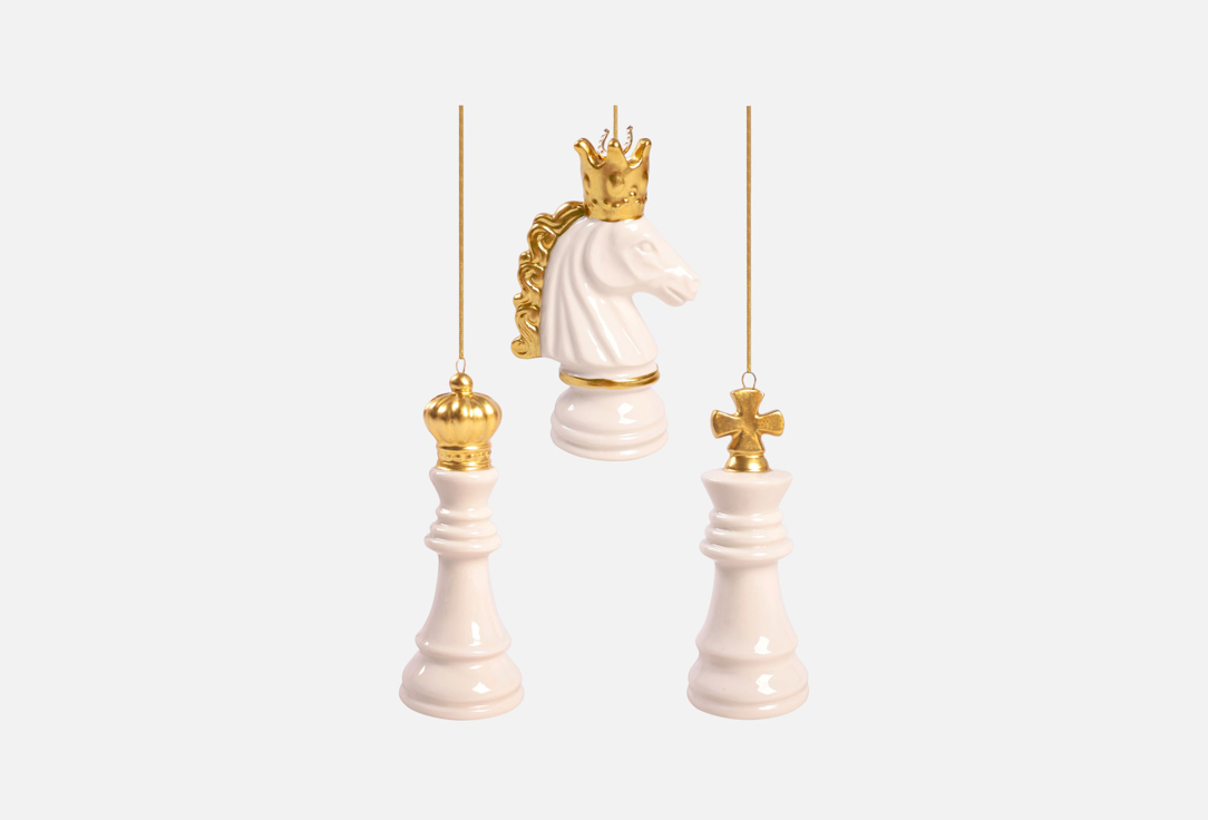 

Набор новогодних подвесных украшений VALMA, Мультиколор, 4,3х11,7х4,3 см 3 шт