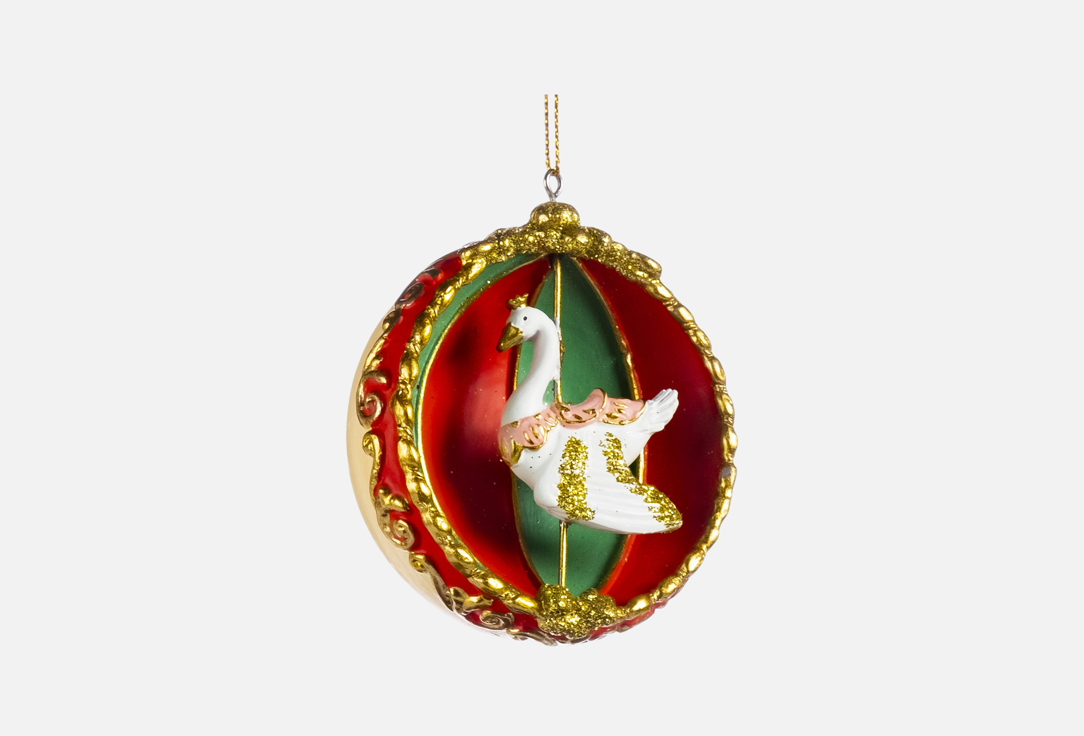 

Новогоднее подвесное украшение VALMA, Мультиколор, Лебедь, 4x8,3x7,5 см 1 шт