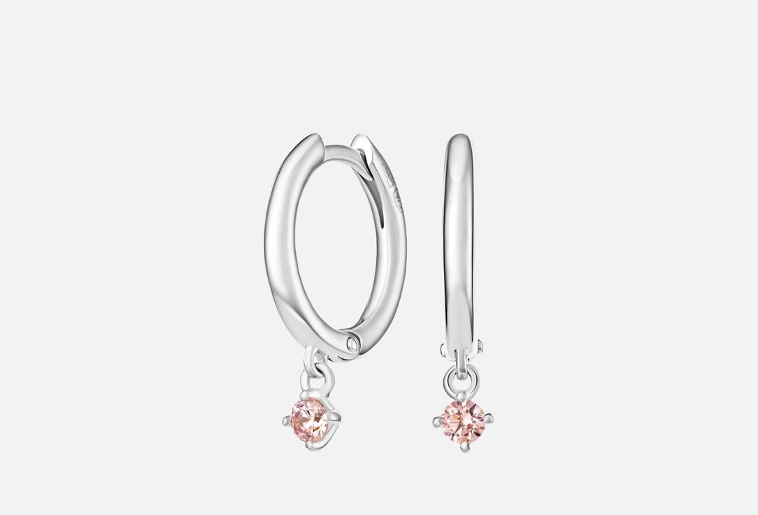 Изображение товара Серьги Серебряные JEWLIA pink phianite