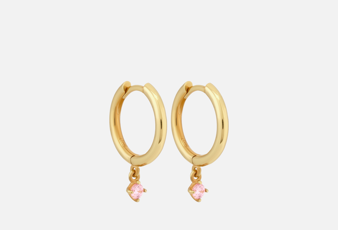 

Серьги Серебряные JEWLIA, Pink phianite 2 шт