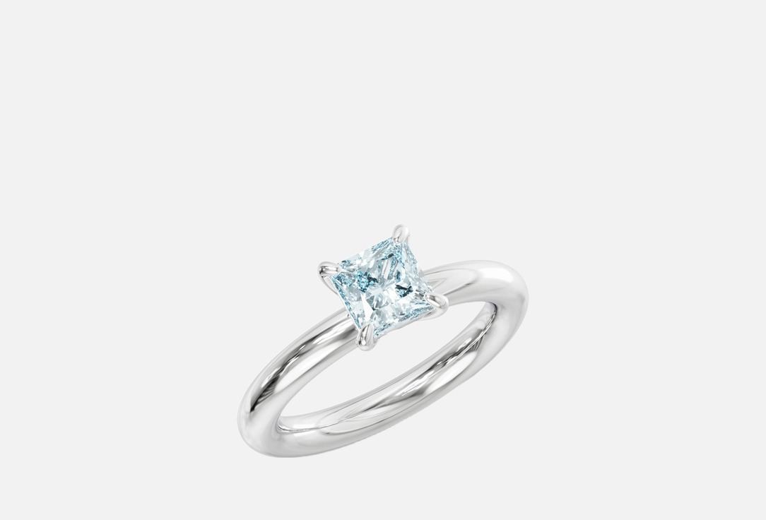 Изображение товара Кольцо Серебряное JEWLIA Aquamarine phianite silver