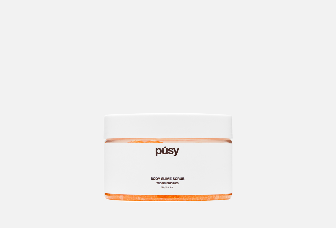 Изображение товара Скраб-слайм для тела PUSY Tropic enzymes натуральный увлажняющий и очищающий скраб 250 г