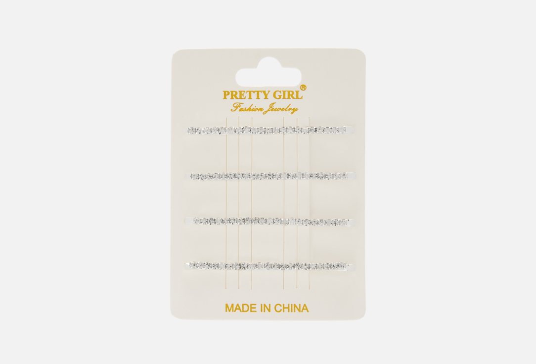 Изображение товара Набор зажимов-невидимок для волос Preti Girl со стразами