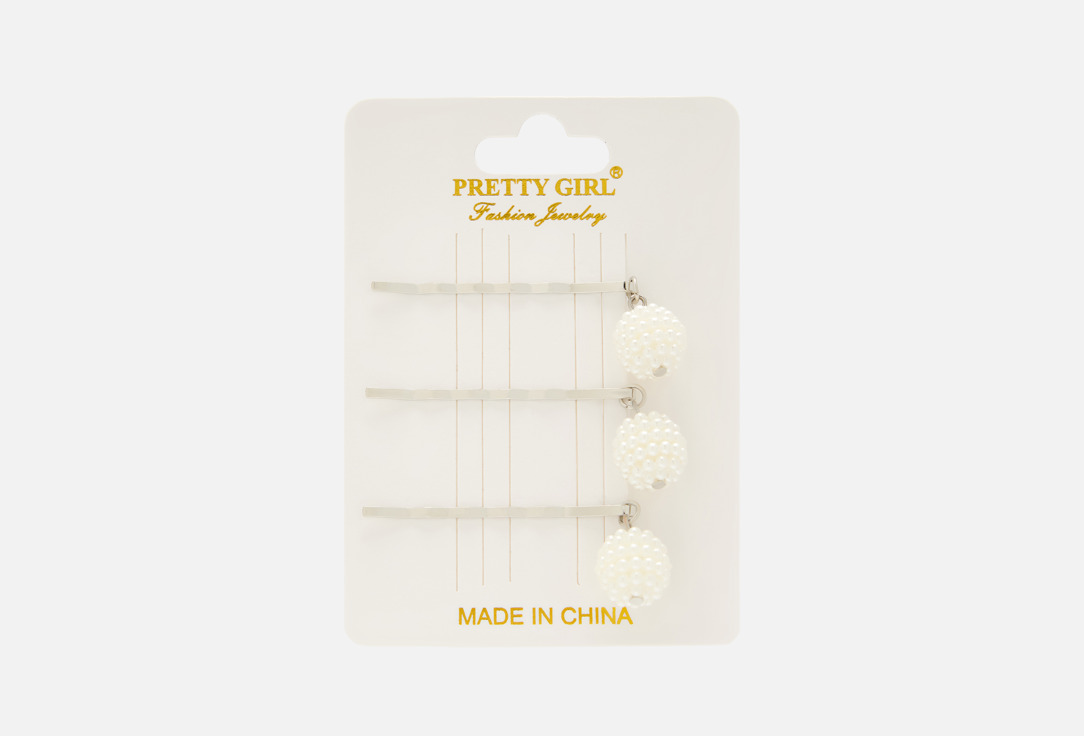 Изображение товара Набор зажимов-невидимок для волос Preti Girl с жемчугом