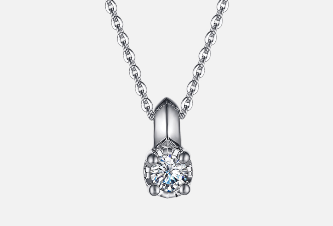 Изображение товара Колье серебряное Алькор moissanite