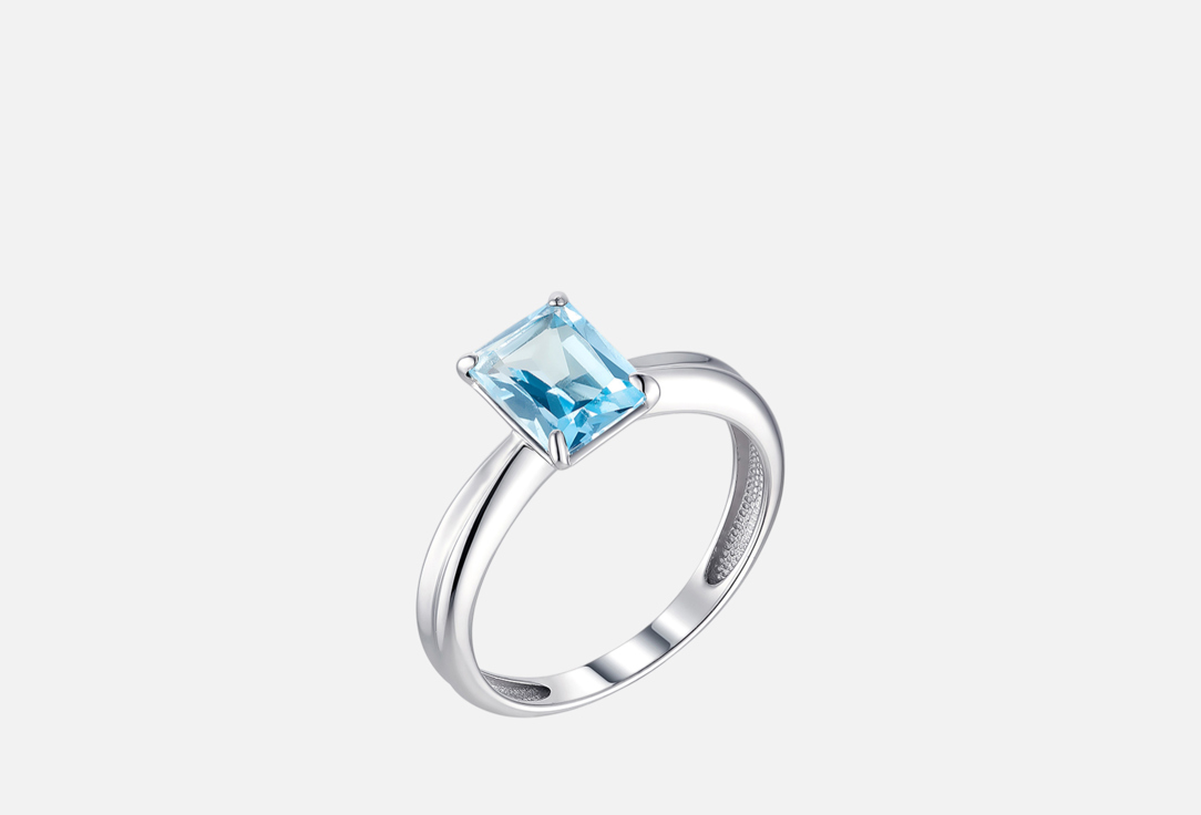 Изображение товара Кольцо серебряное Алькор топаз Sky Blue женское 925 пробы