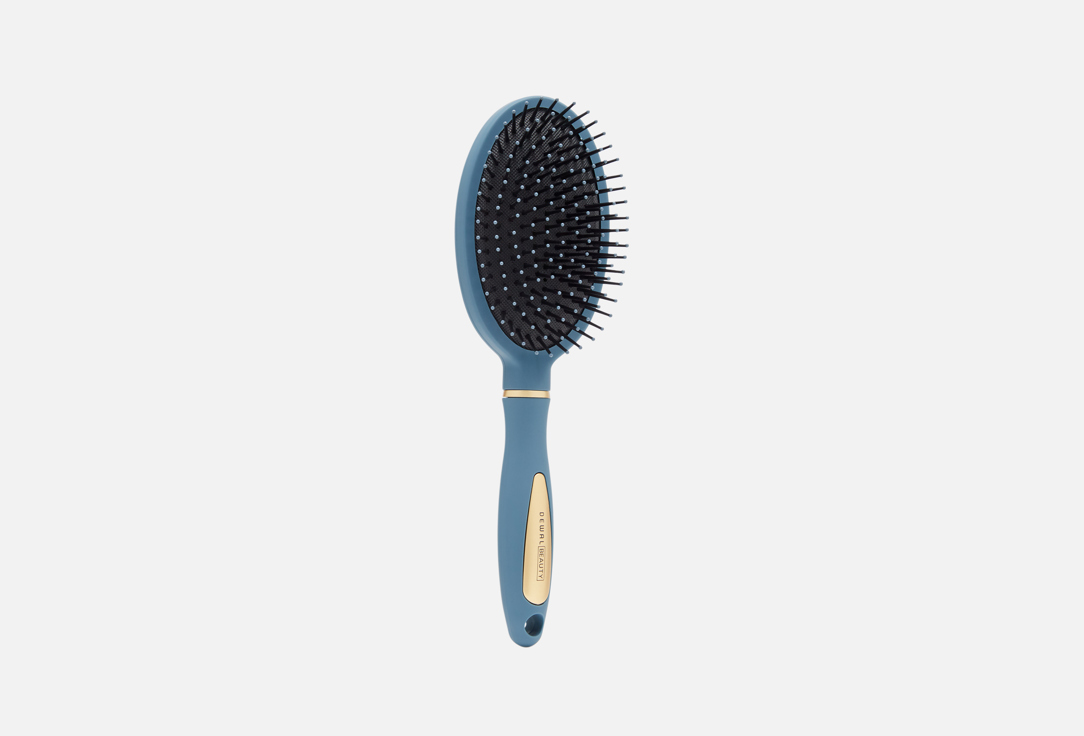 Изображение товара Массажная щетка для волос Dewal Серо-синяя