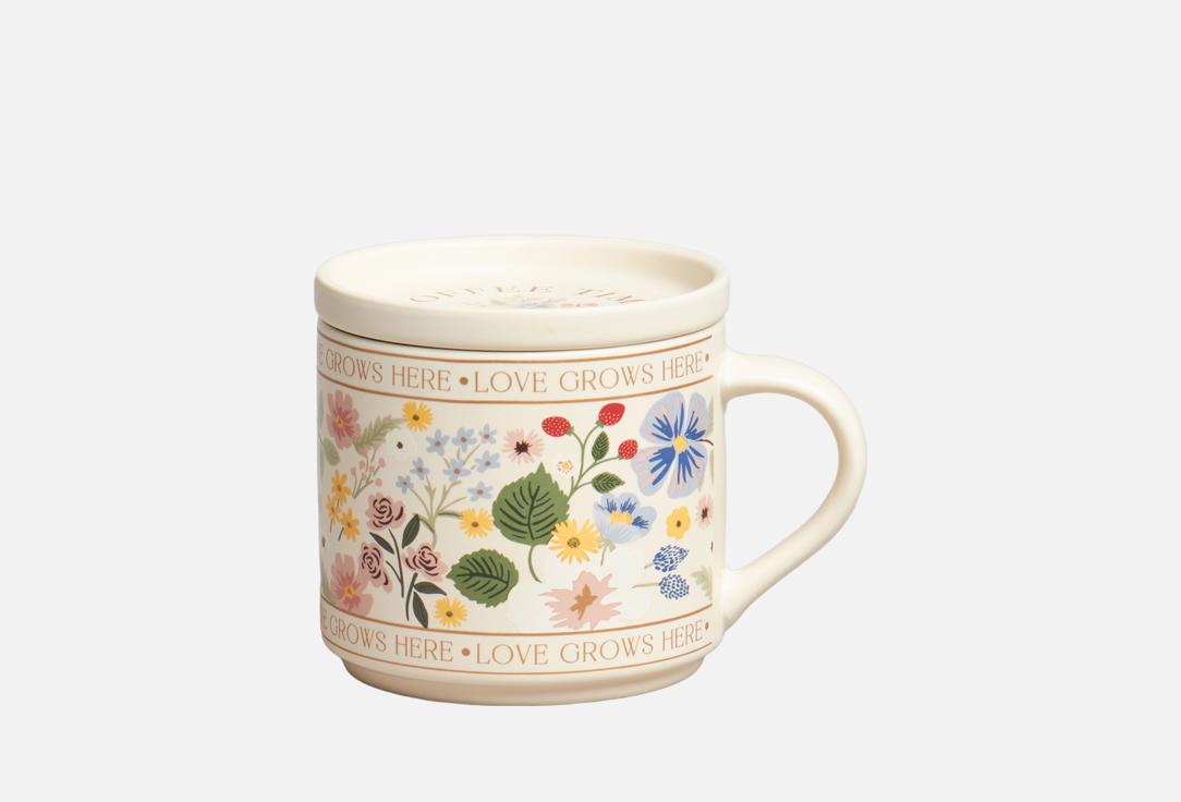 

КРУЖКА С КРЫШКОЙ LEFARD, Принт, SPRING FLOWERS 1 шт