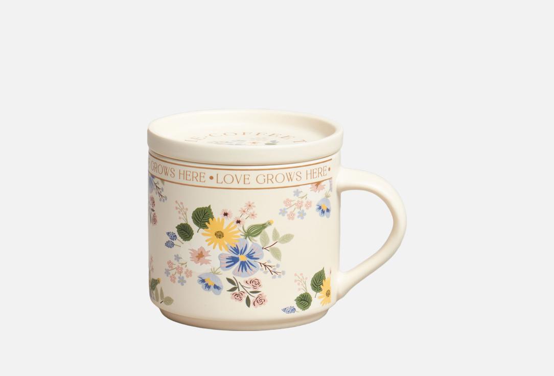 

КРУЖКА С КРЫШКОЙ LEFARD, Принт, SPRING FLOWERS 1 шт