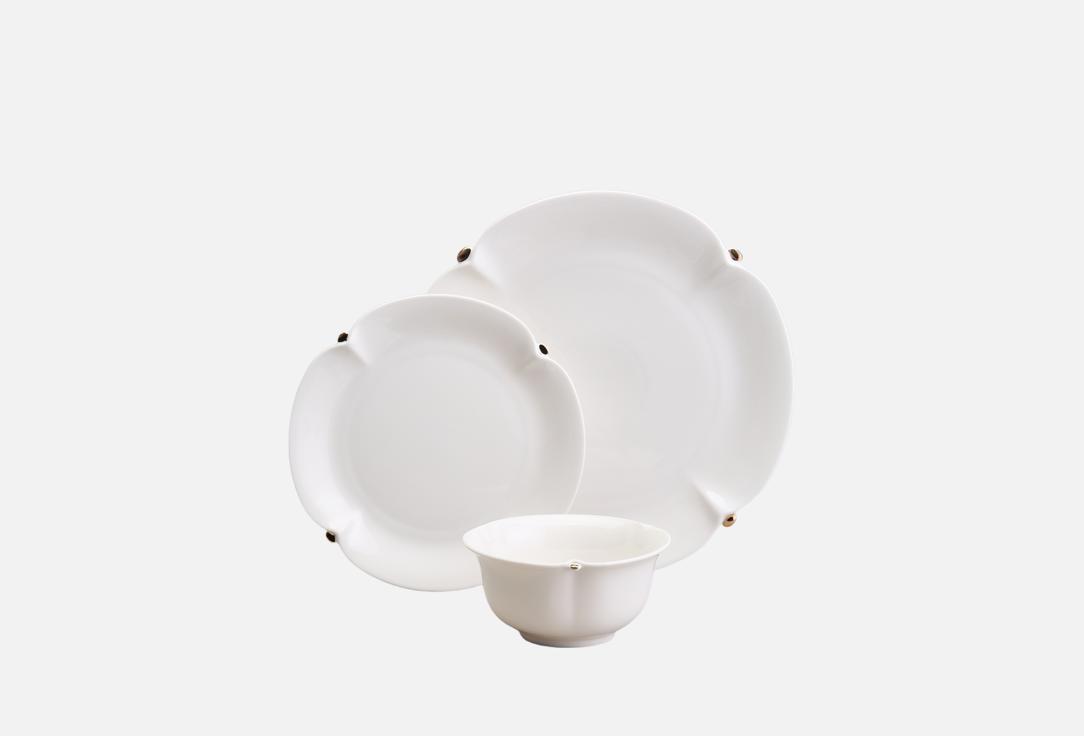 

НАБОР ДЛЯ ЗАВТРАКА LEFARD, Белый, SUNDAY, ЗОЛОТОЙ 3 шт