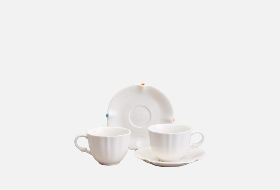 Изображение товара Чайный набор Lefard SUNDAY из фарфора, радуга, 2 персоны, микроволновка