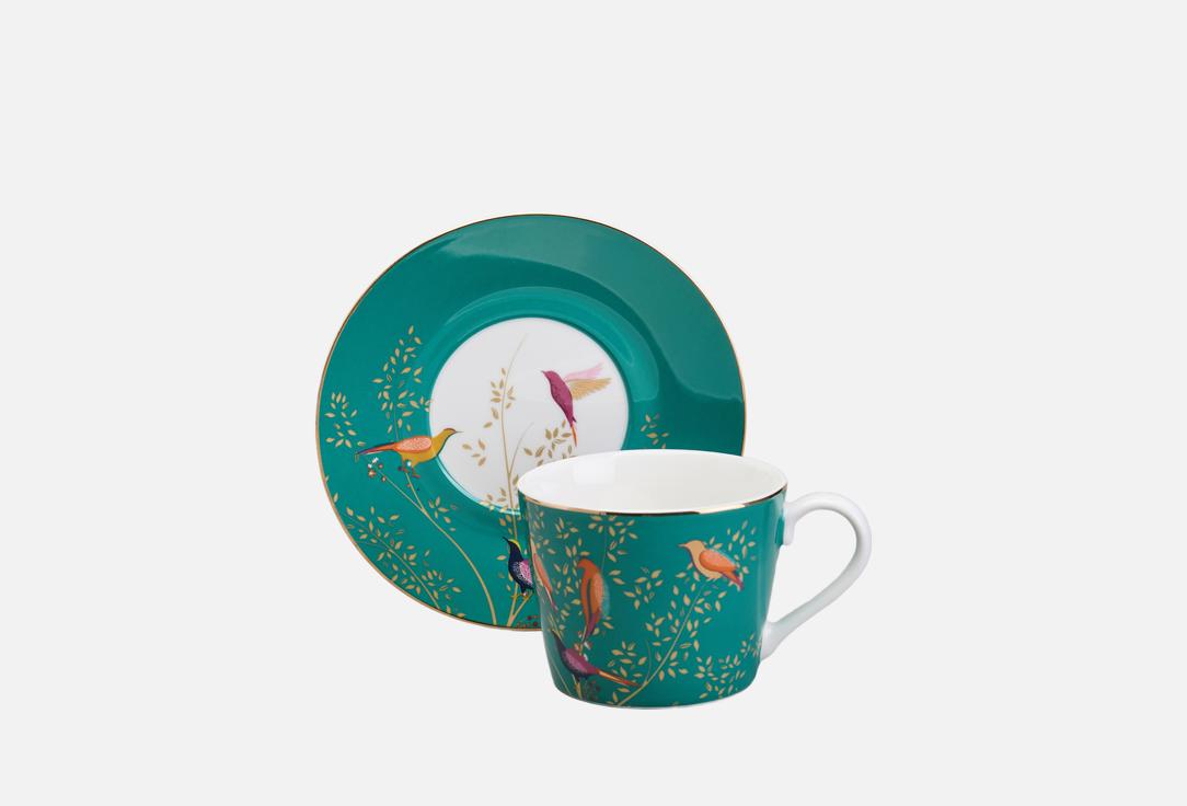 Изображение товара Чайная пара LEFARD Golden Birds из фарфора, яркий дизайн и изысканный стиль