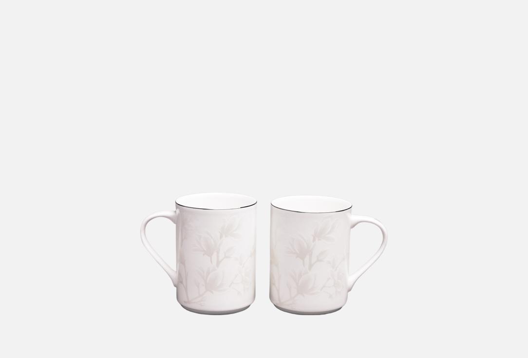 Изображение товара Набор кружек Lefard Медиссон из фарфора с дизайном Снежная королева, 2 шт, 400 мл