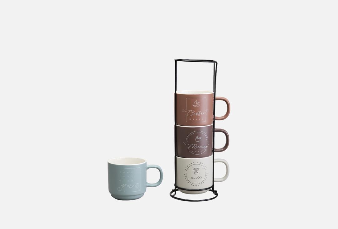 Изображение товара НАБОР КРУЖЕК Lefard НА МЕТАЛЛИЧЕСКОЙ ПОДСТАВКЕ