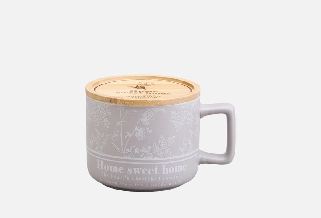 Изображение товара КРУЖКА Lefard С БАМБУКОВОЙ КРЫШКОЙ, LOVING FAMILY, 9.6х8CM