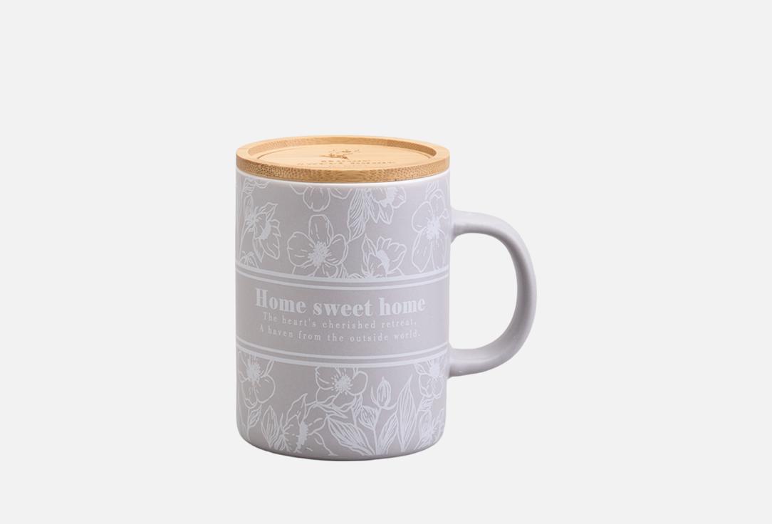 Изображение товара КРУЖКА Lefard С БАМБУКОВОЙ КРЫШКОЙ, LOVING FAMILY, 8х10.9CM