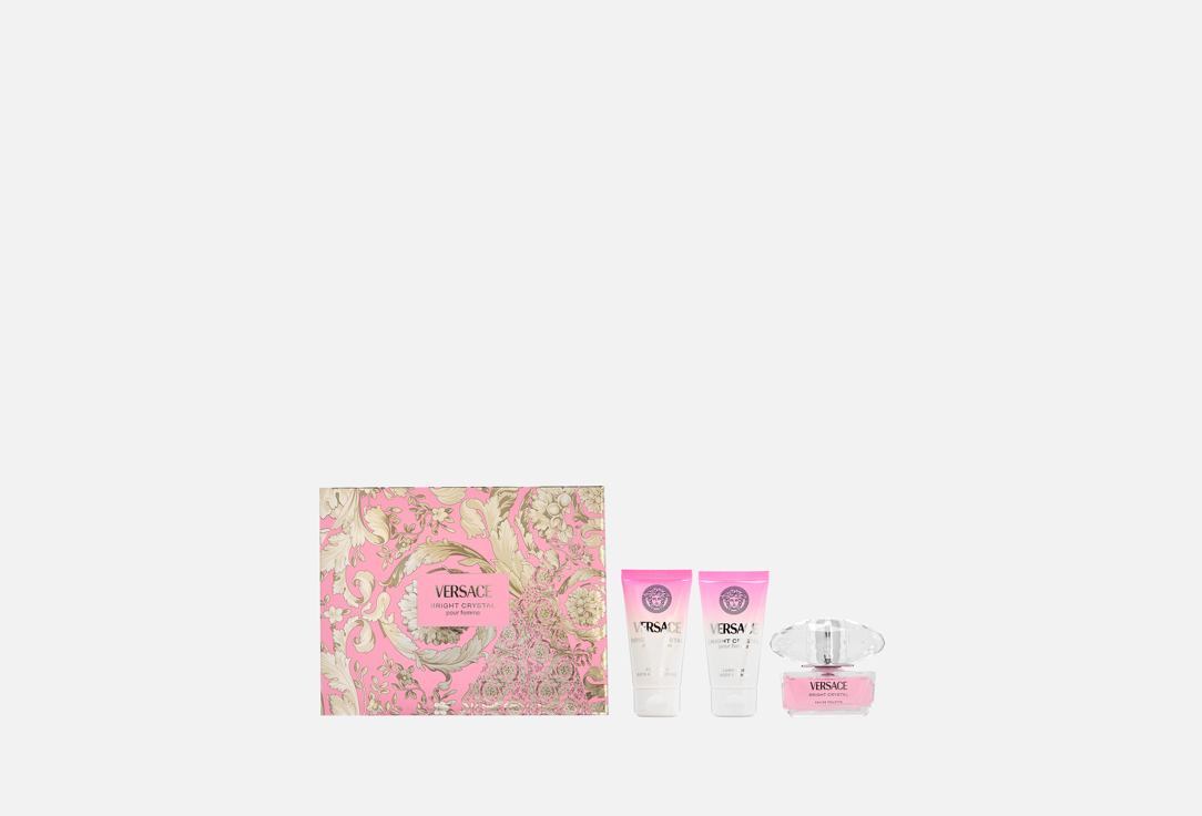 

подарочный парфюмерный набор VERSACE, BRIGHT CRYSTAL 3 шт