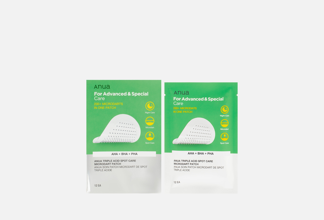 Изображение товара Патчи для глубокого воздействия на застойные пятна ANUA TRIPLE ACID SPOT CARE MICRODART