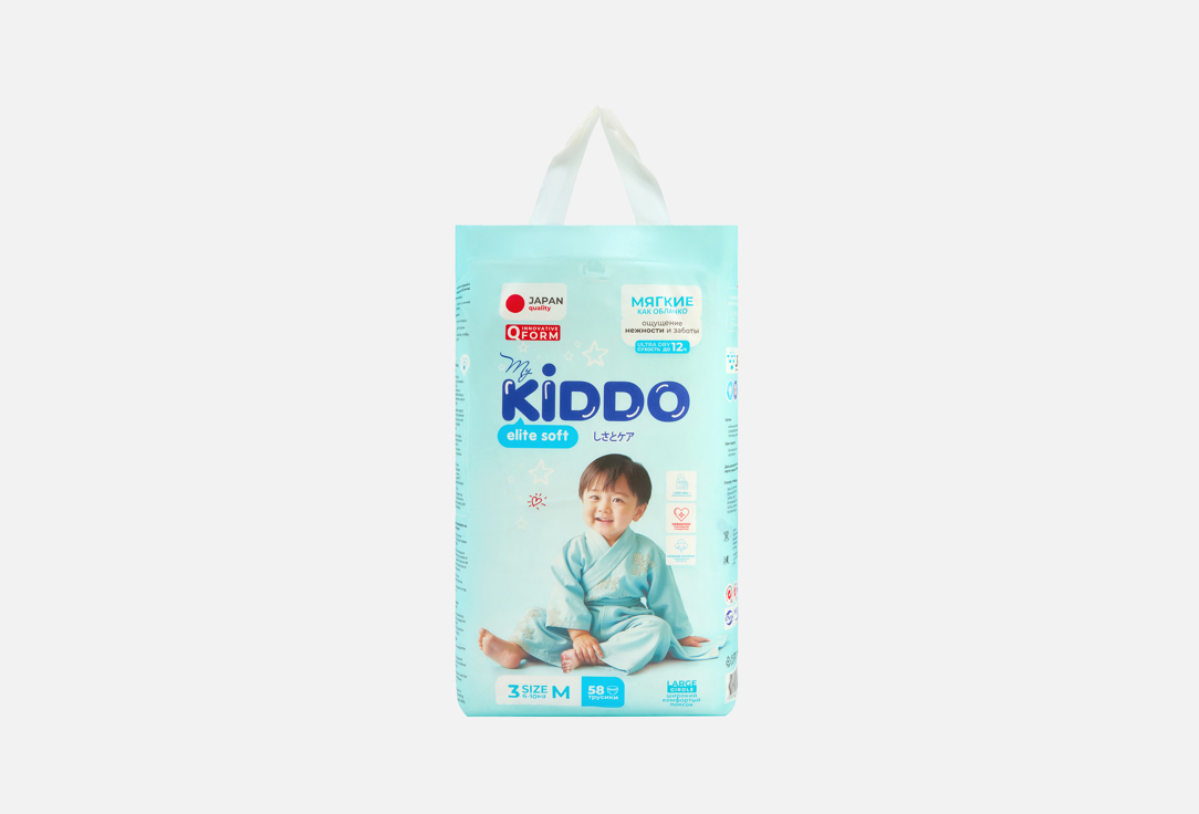 

Подгузники-трусики MY KIDDО, Elite soft M 6-10 кг 58 шт