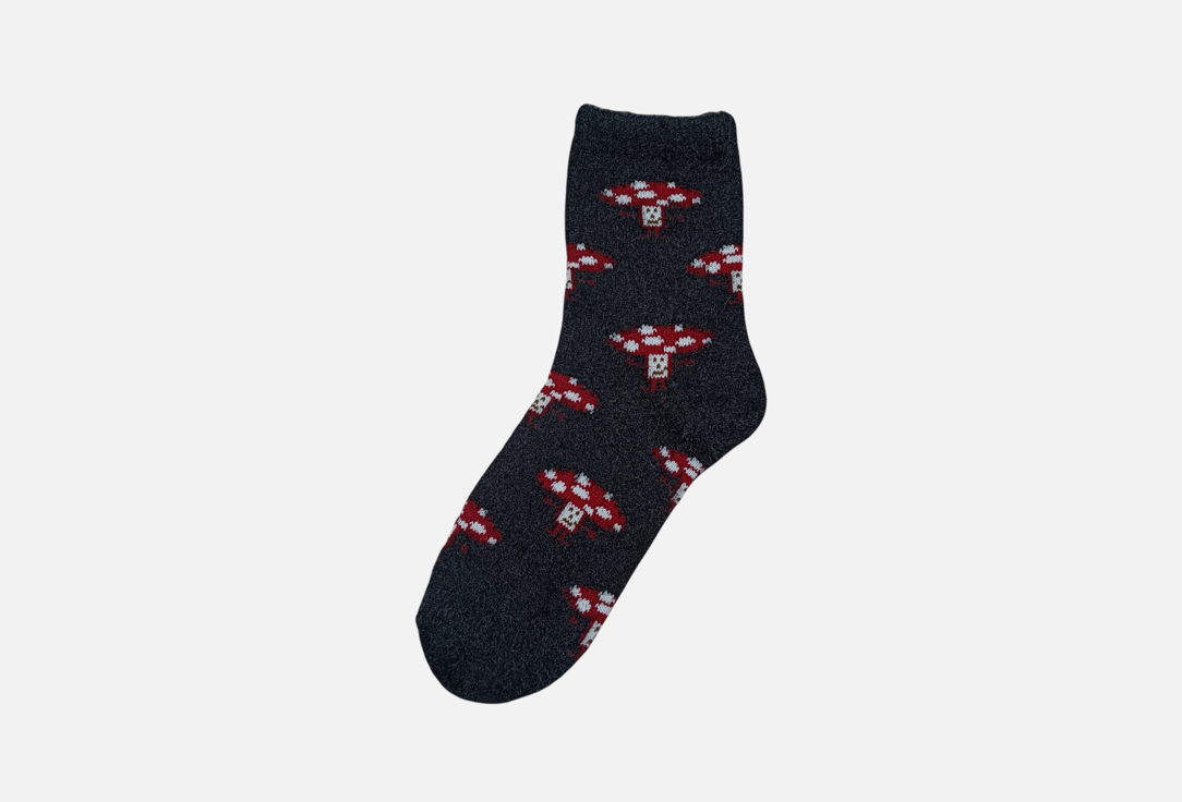 

Носки пушистые R&S, Принт, Мухоморы 36-39 мл