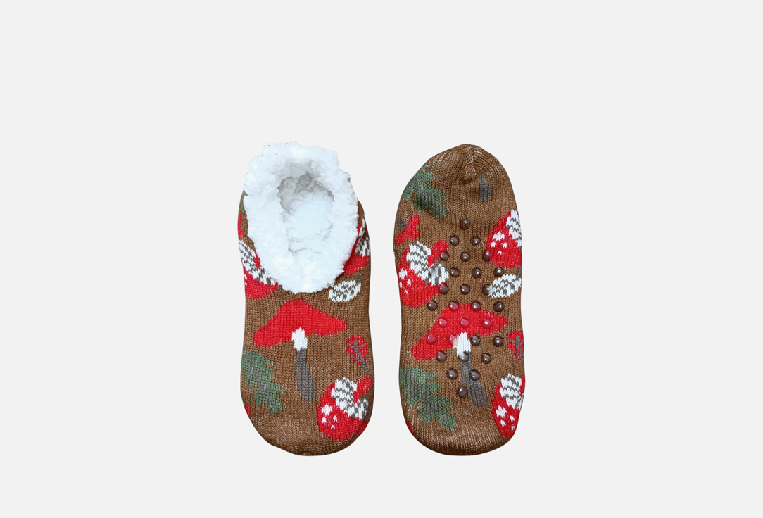 Изображение товара Женские укороченные носки R&S с нескользящей подошвой Грибы