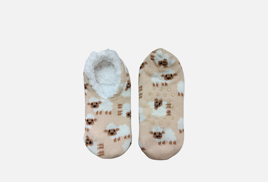 Изображение товара Носки с нескользящей подошвой R&S Овечки для домашнего использования