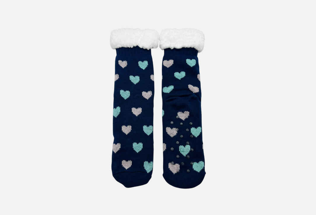 

Носки с мехом R&S, Принт, Цветные сердечки 36-39 мл