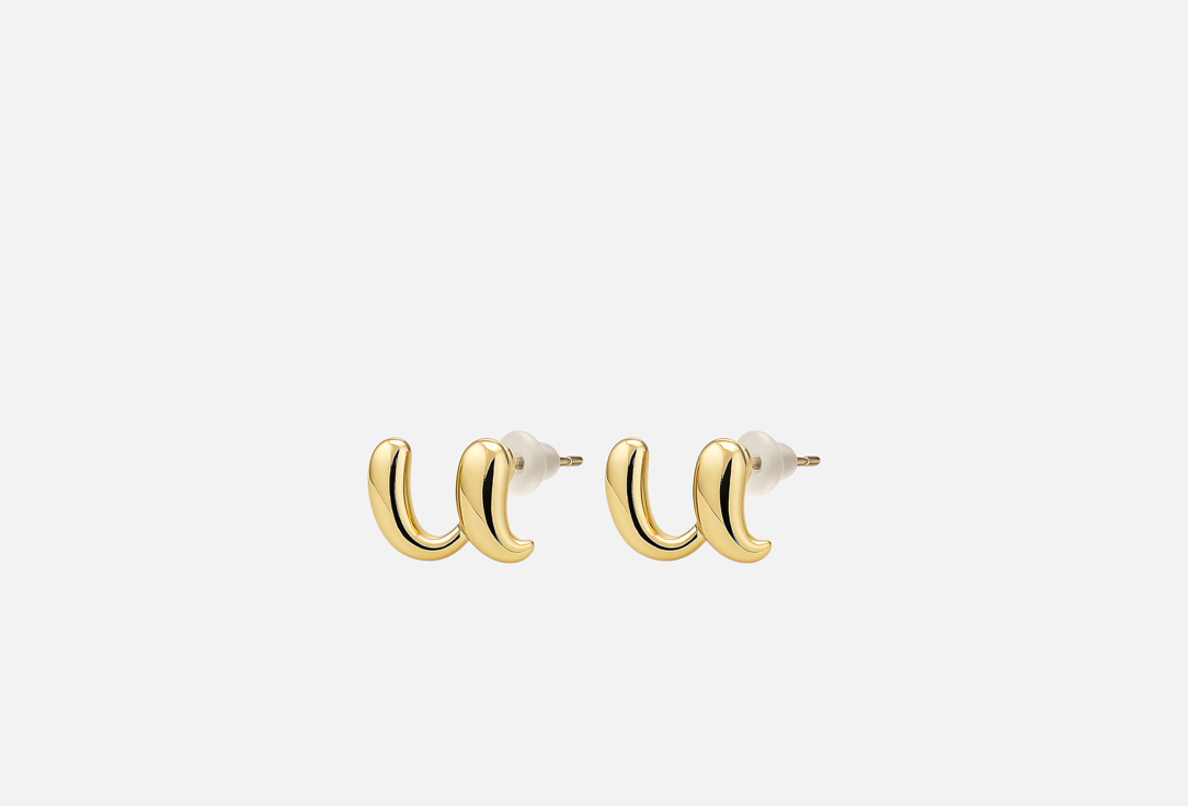 Изображение товара Стильные серьги Линии из гипоаллергенного сплава для женщин