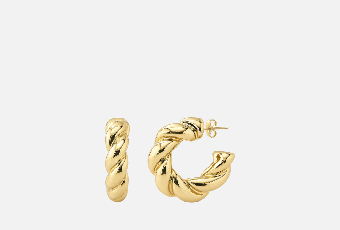 Изображение товара Серьги the Si золотые спирали