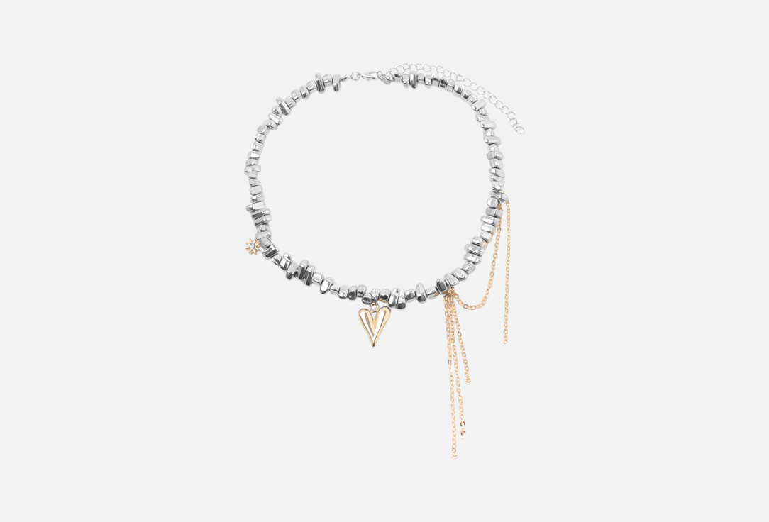 

Колье асимметричное THE SI, Сердце 1 шт