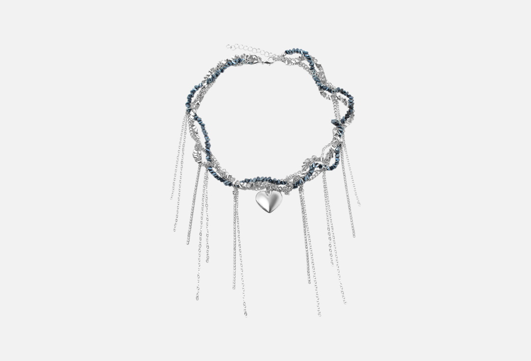 Изображение товара Колье многослойное the Si Сердце с цепочками