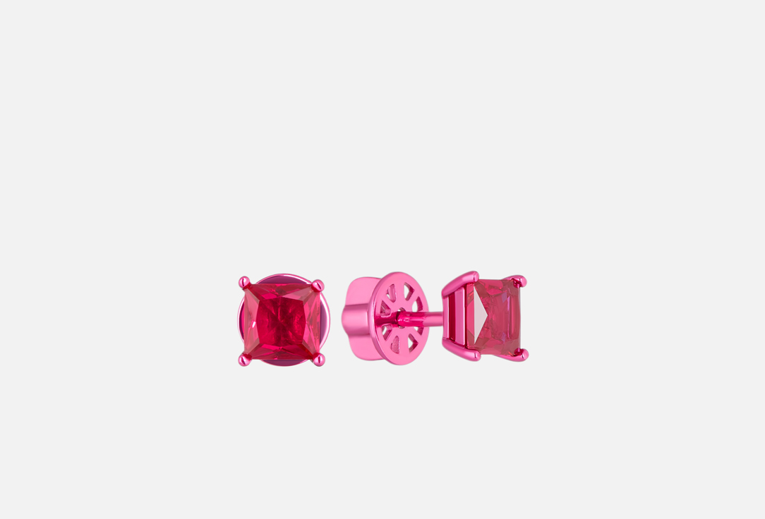 

Серьги серебряные CHEEKY ME, Fuchsy cube 2 шт