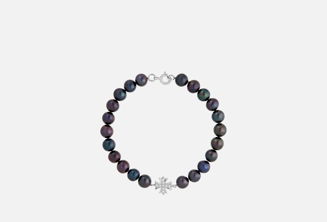 Изображение товара Серебряный браслет Cheeky Me с готическим крестом и фианитами для женщин