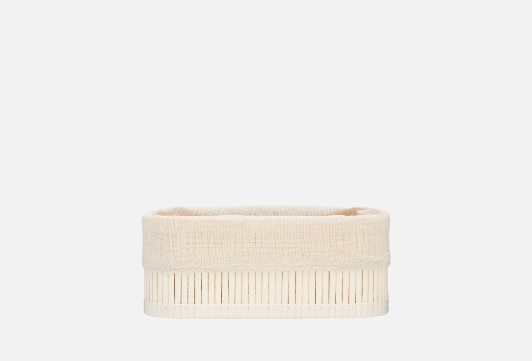 Изображение товара Корзина стеллажная Natural House Бамбук, Shan-20S, белый, 20х10х8