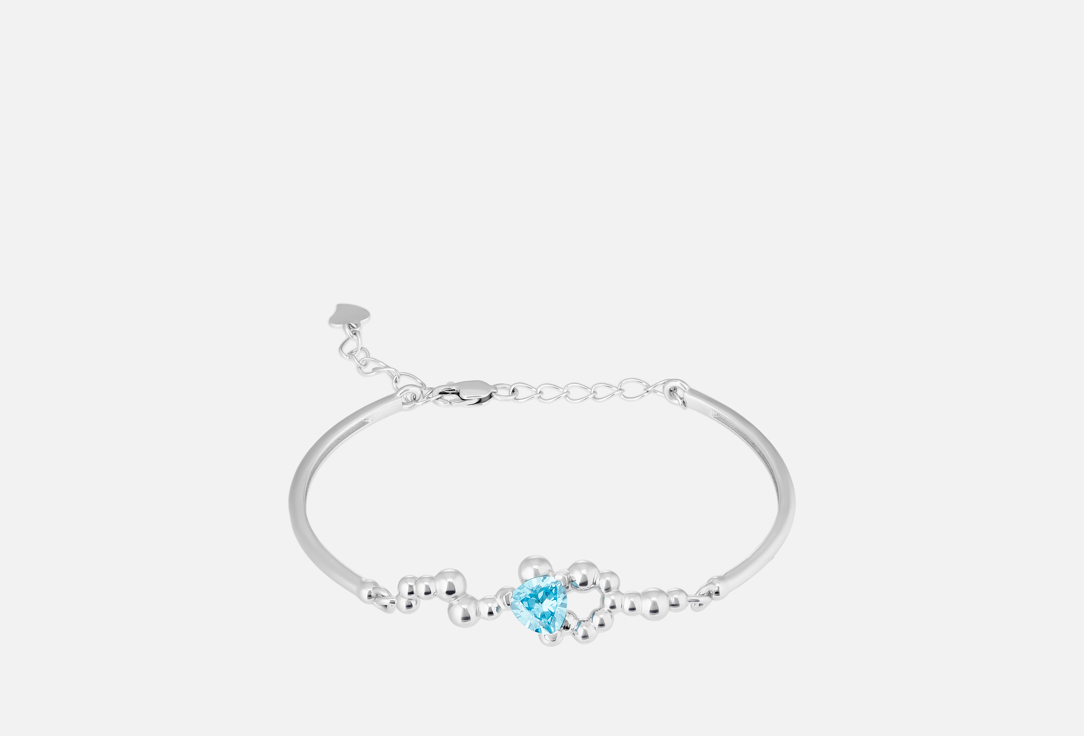 Изображение товара Серебряный браслет Город Е льдинка с фианитом и родированием для женщин