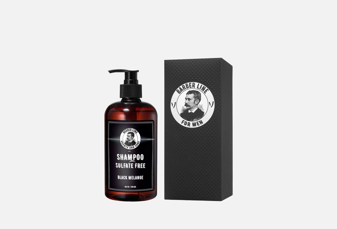 Изображение товара Мужской шампунь Barber Line Black Melange для всех типов волос 500 мл