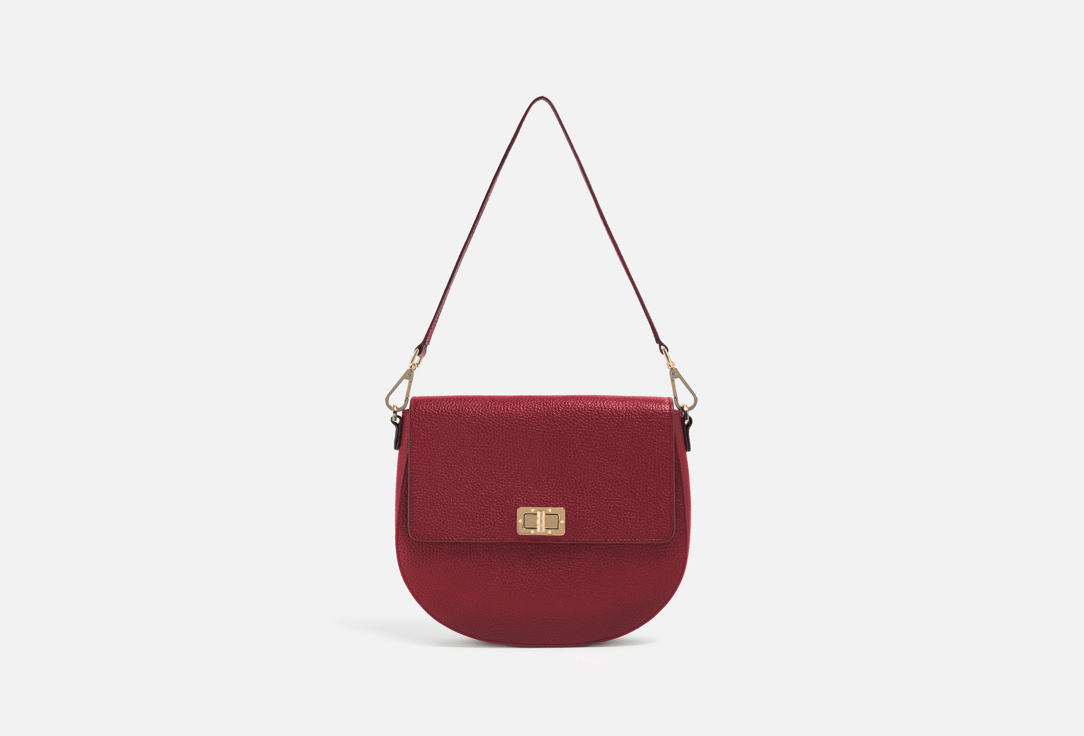 Изображение товара Сумка кросс-боди из кожи Geox Flavie бордовая