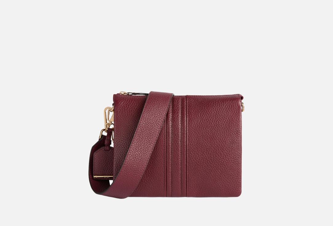 Изображение товара Мини-сумка из кожи Geox Clarissy бордовая