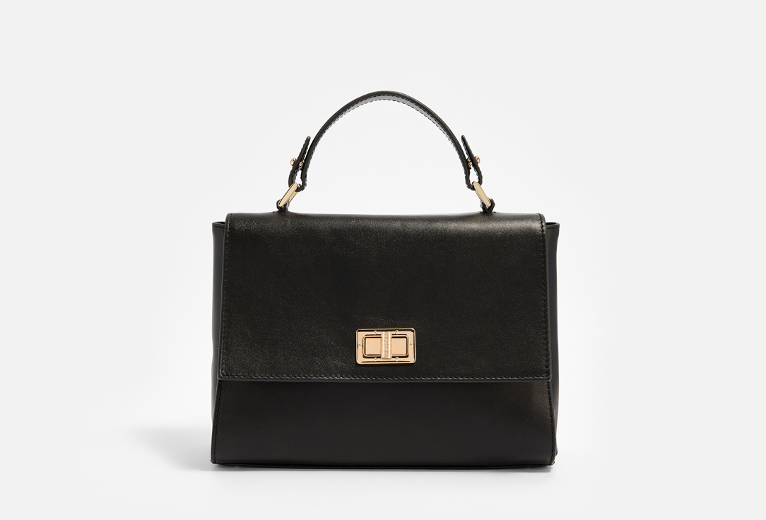 Изображение товара Женская сумка из кожи Geox Eleana черная стильная небольшая