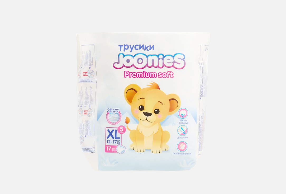 Изображение товара Трусики-подгузники Joonies Premium Soft, размер XL, 12-17 кг