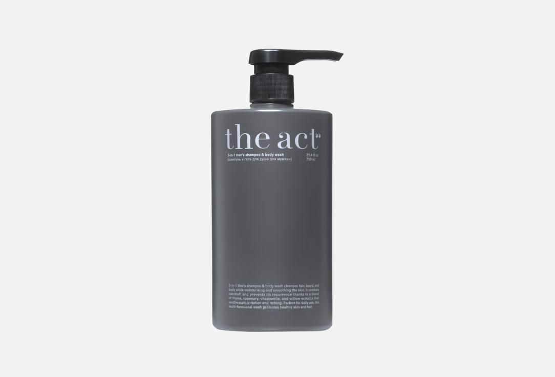 Изображение товара мужской шампунь-гель для душа The Act 3 in 1