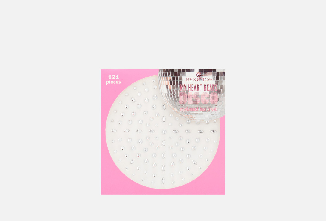 Изображение товара Стразы для лица Essence My heart beats disco